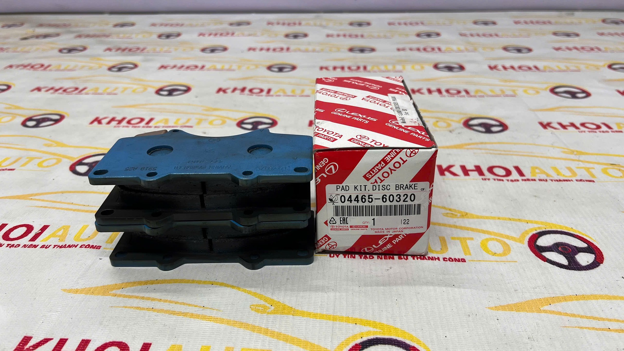 04465-60320 MÁ PHANH TRƯỚC LEXUS GX460 2013-2018 0446560320 Chính Hãng