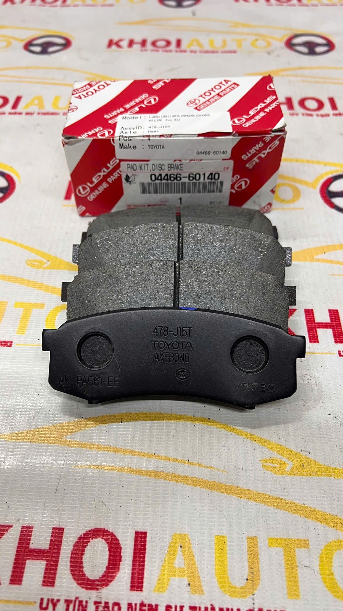 04466-60140 Má Phanh Sau LEXUS GX460 2010-2020 0446660140 Chính Hãng