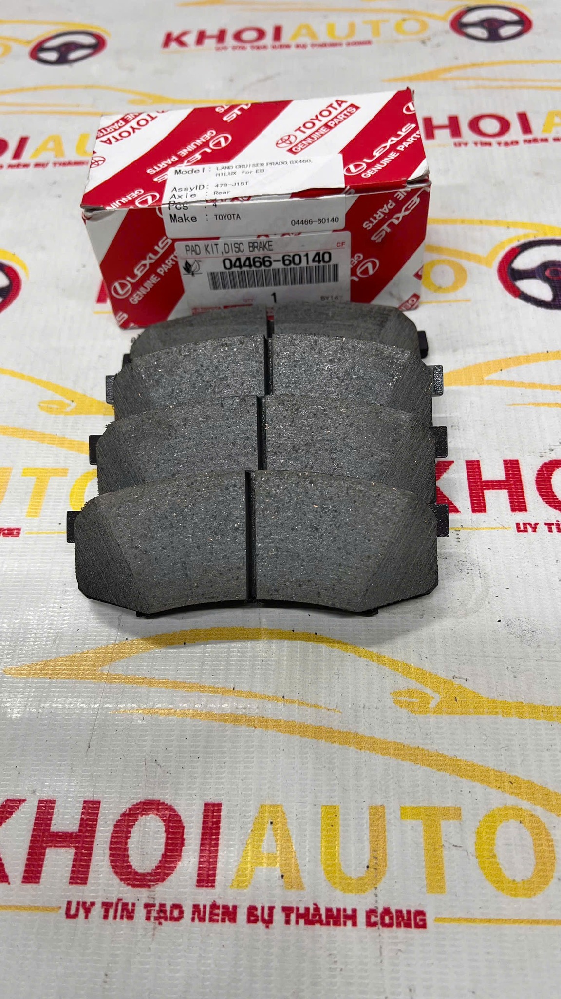 04466-60140 Má Phanh Sau LEXUS GX460 2010-2020 0446660140 Chính Hãng