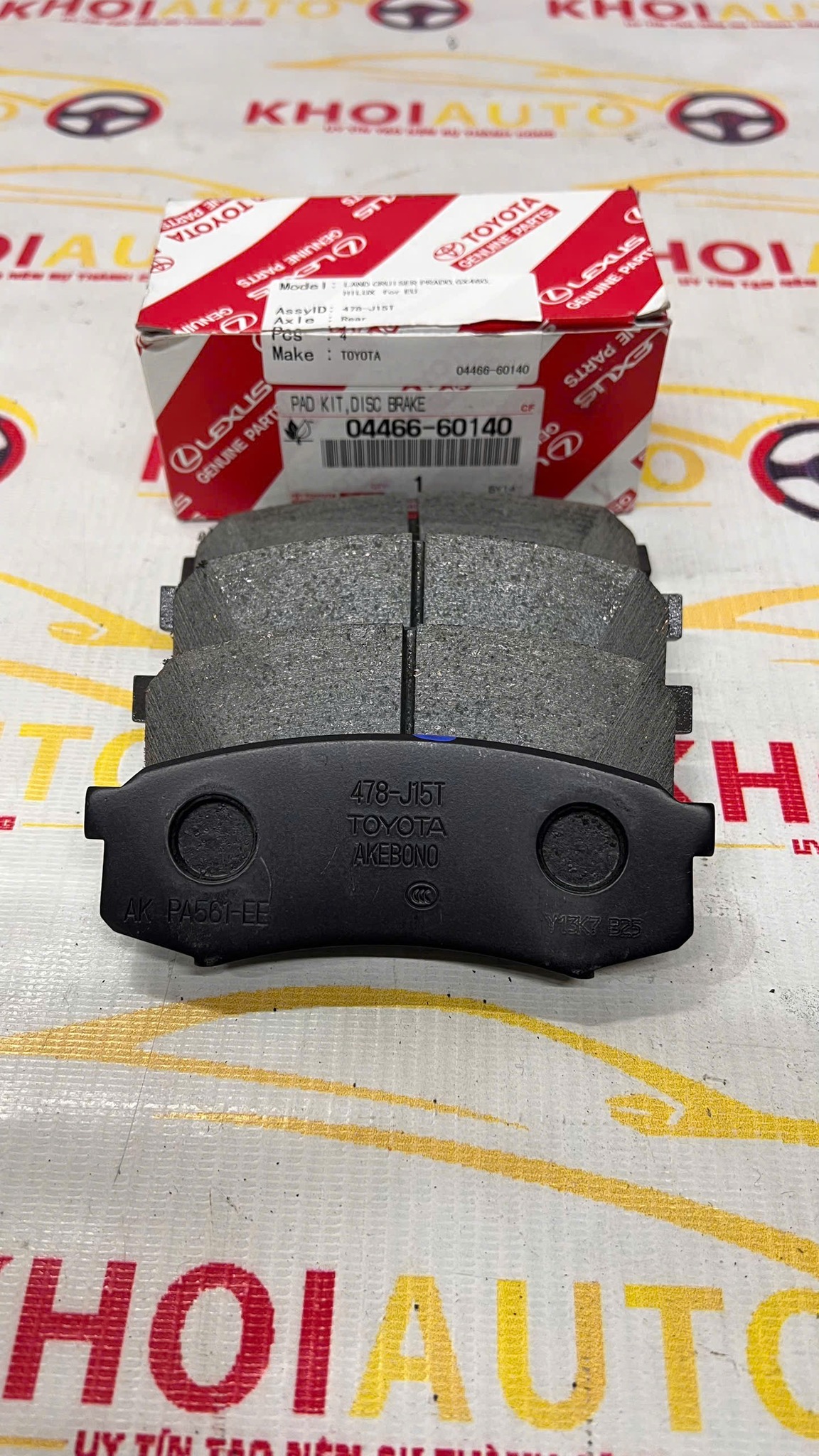 04466-60140 Má Phanh Sau LEXUS GX460 2010-2020 0446660140 Chính Hãng