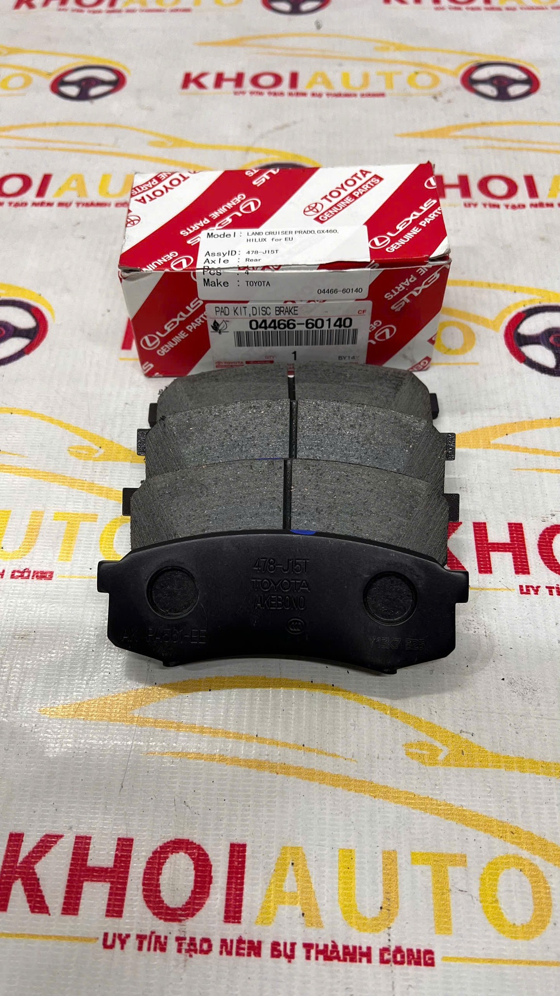 04466-60140 Má Phanh Sau LEXUS GX460 2010-2020 0446660140 Chính Hãng