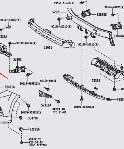52115 60190 PHE CAI CAN TRUOC LEXUS GX460 2019 VE PHAI RH 5211560190 X