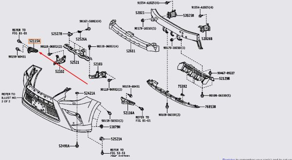 52115 60190 PHE CAI CAN TRUOC LEXUS GX460 2019 VE PHAI RH 5211560190 X