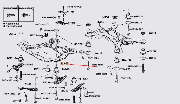 Gia Do Dong Co Phia Truoc FRAME ASSY FR LEXUS RX350 2016 2020