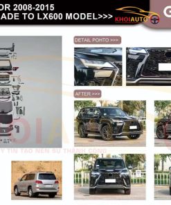 BODYKIT LEXUS LX570 2010-2015 Độ Nâng Cấp Lên Đời LEXUS LX600 2023 OEM GBT