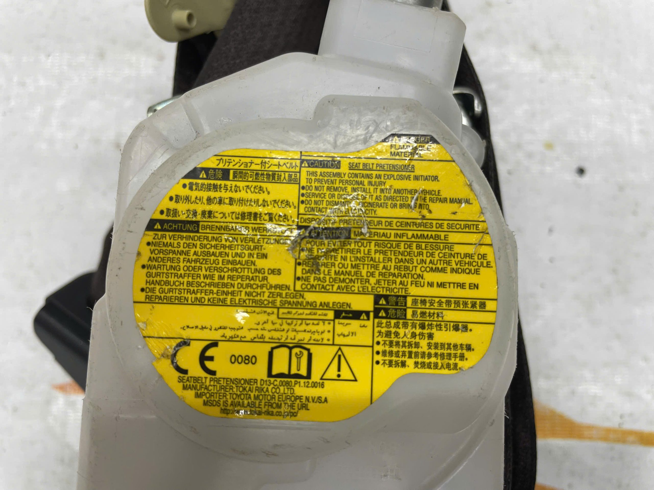 73220-48520-E1 Dây Đai An Toàn LEXUS RX SERIES RX350 RX200T RX450H 2016-2019 Vế Trái(LH)7322048520E1