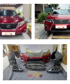 Nâng Cấp Bodykit Lexus RX350 2010 Lên Đời 2014 & Đèn Pha 2021 Màu Đỏ